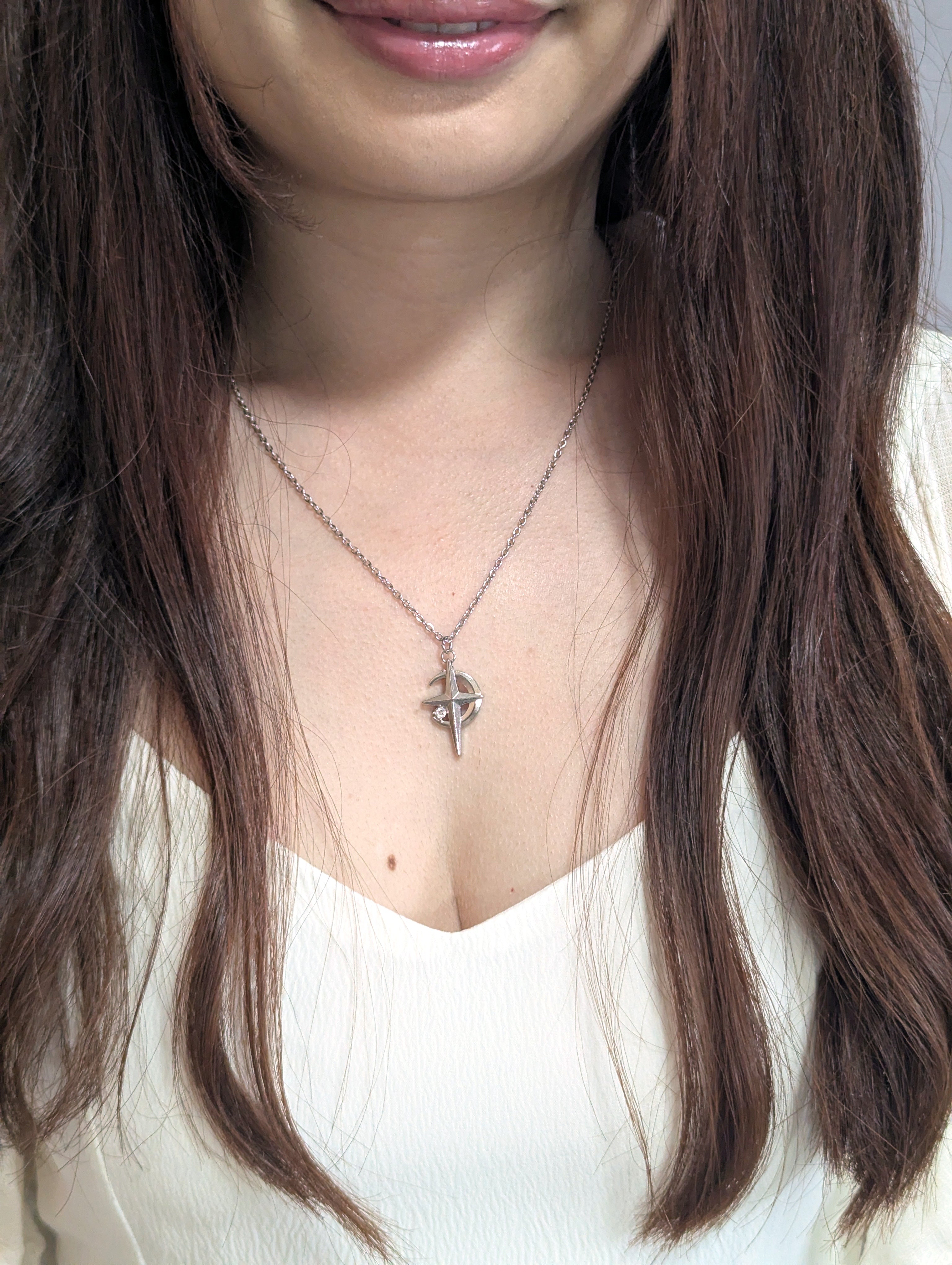 Chain with small cross pendant