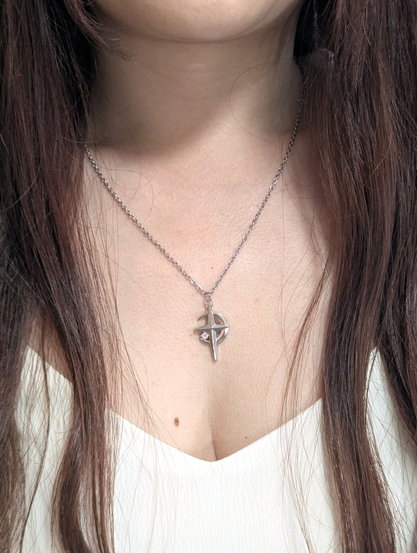 Chain with small cross pendant