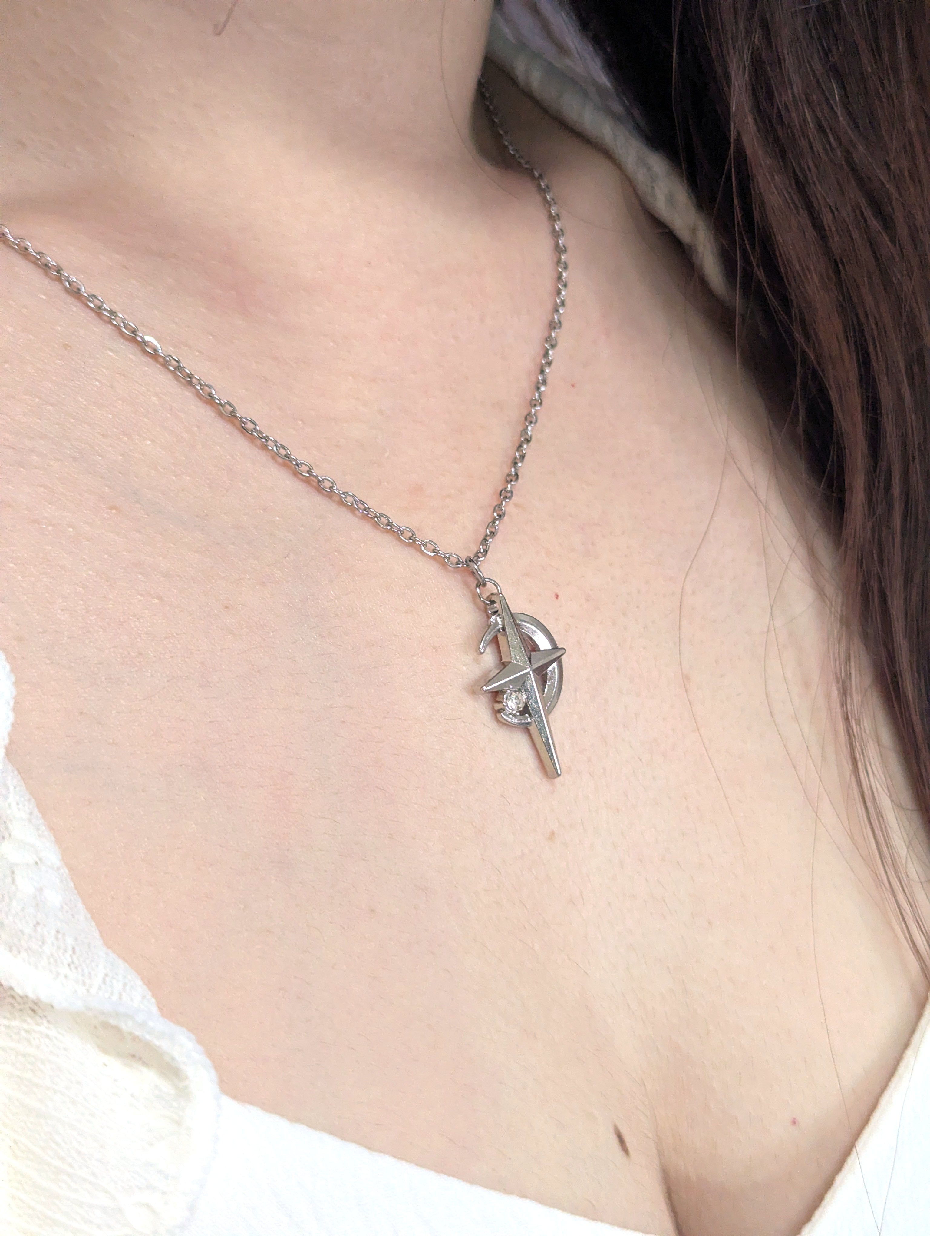Chain with small cross pendant