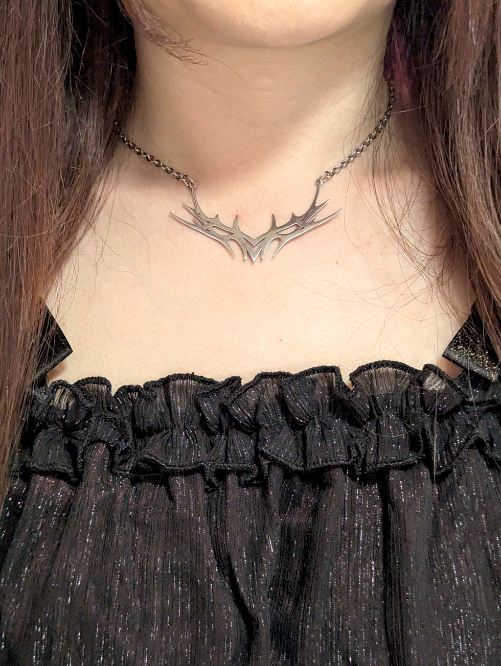Antler pendant necklace
