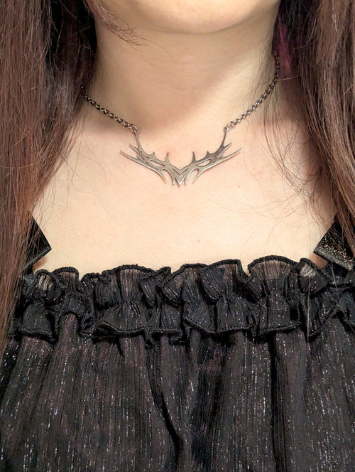 Antler pendant necklace