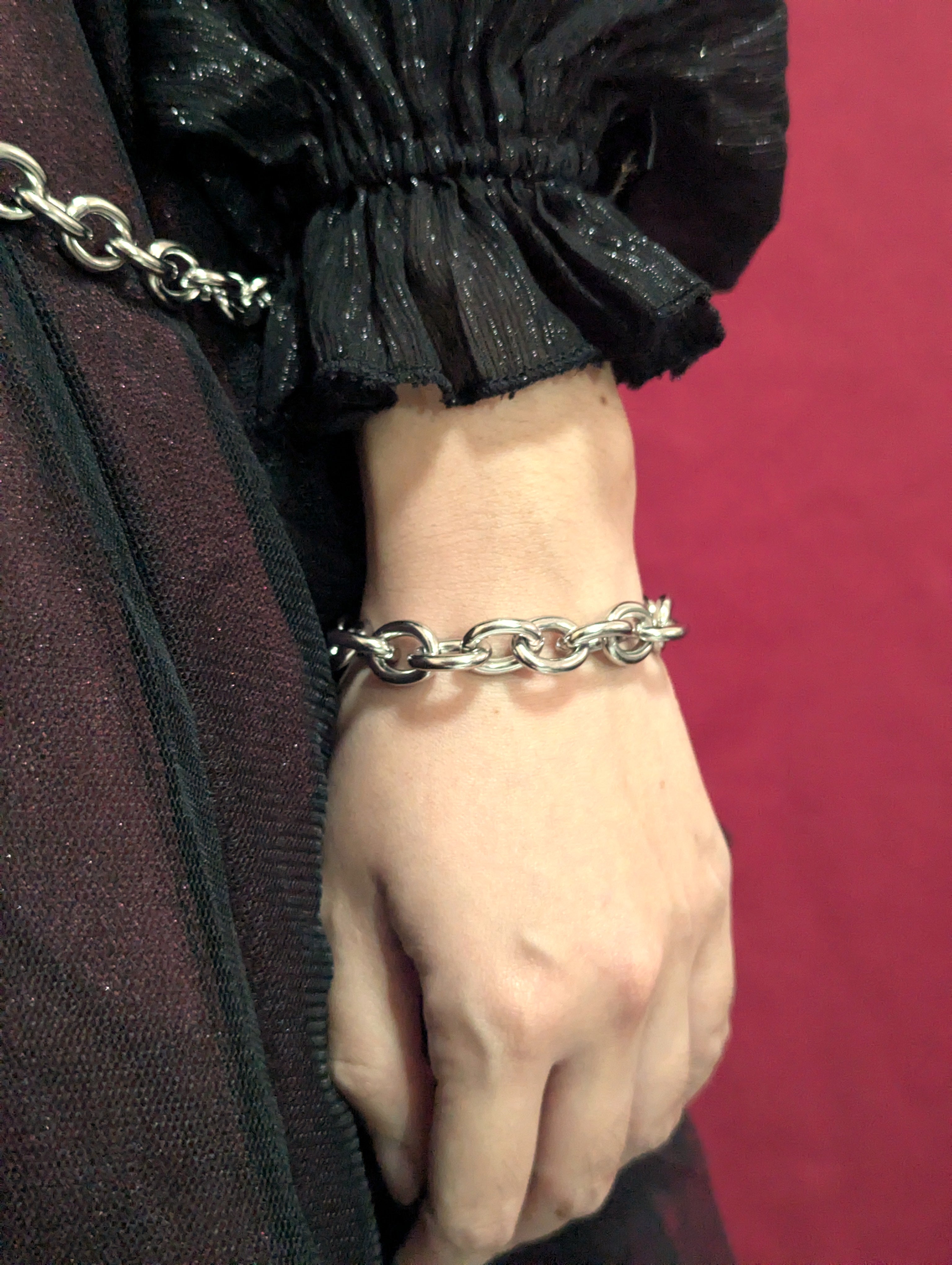 Large chain bracelet
