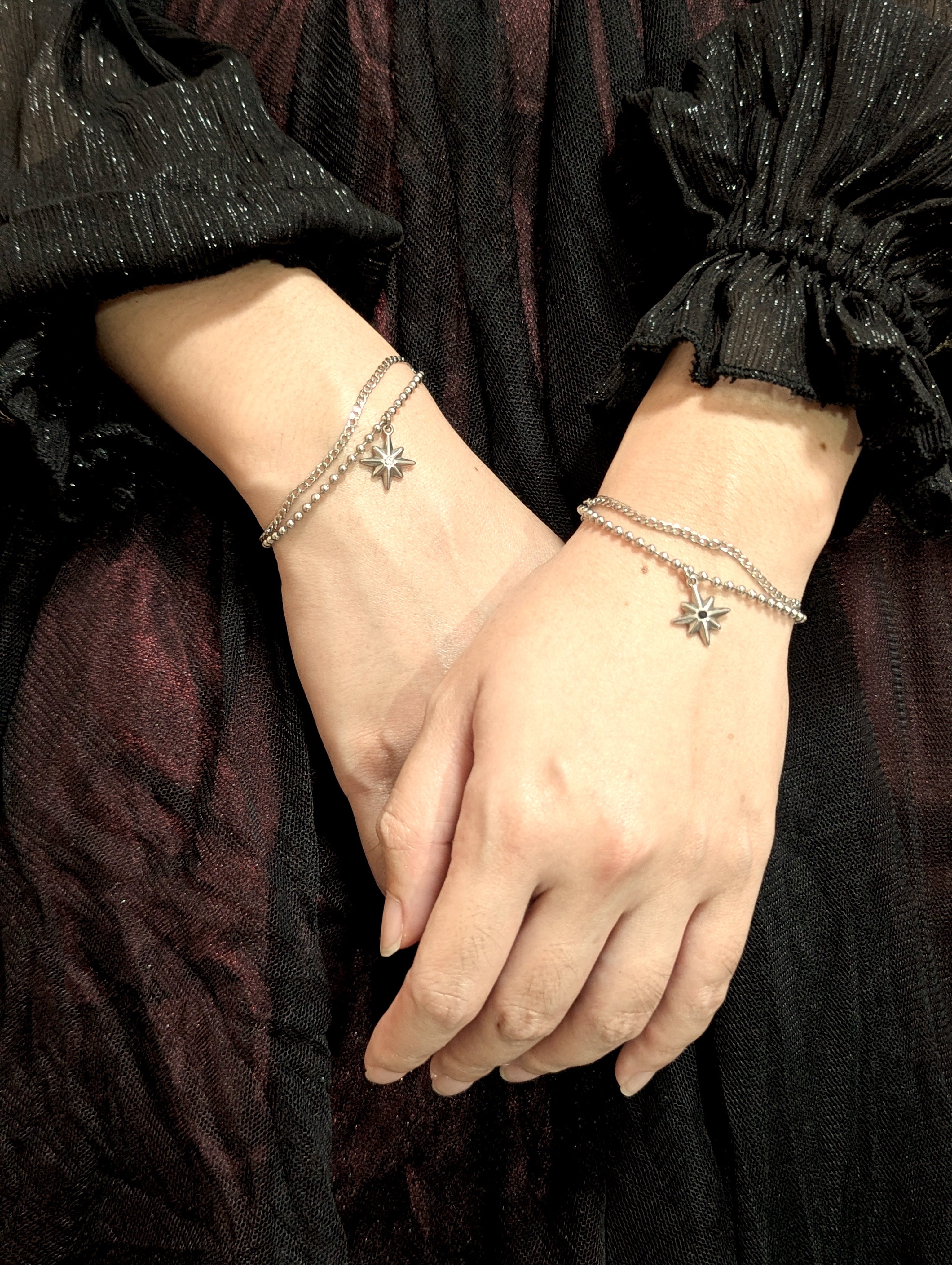 Bracelet with star pendant