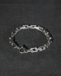 Double square chain bracelet