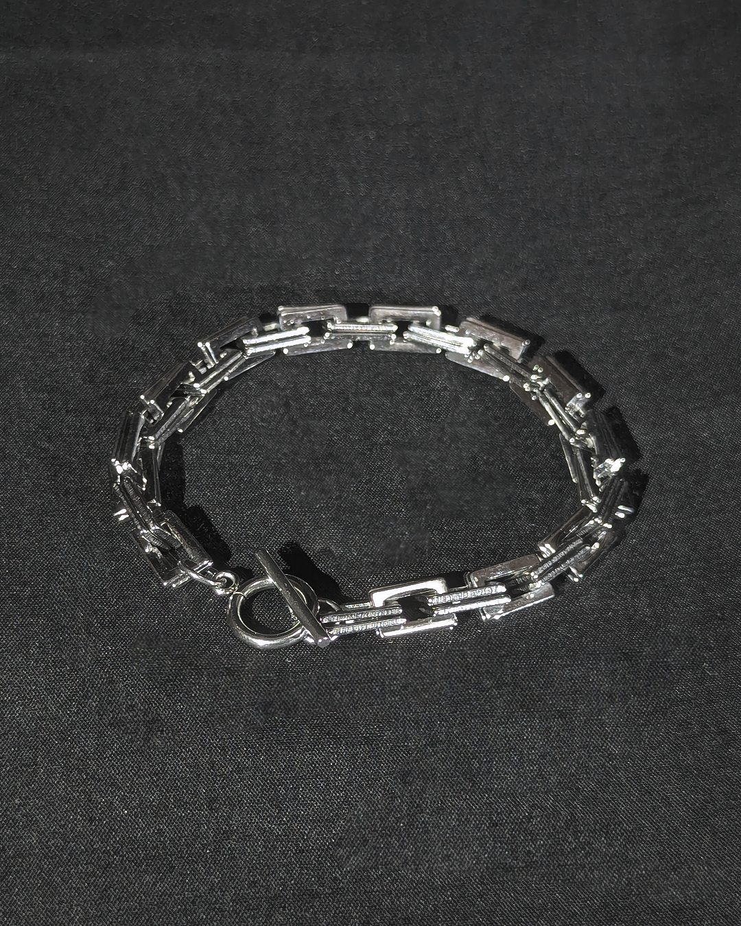 Double square chain bracelet