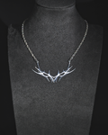Thorned wing pendant necklace