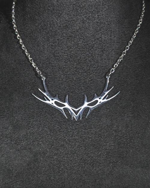 Antler pendant necklace